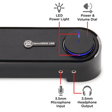 Load image into Gallery viewer, GOgroove SonaVERSE UBR Sound Bar USB‑Powered 6 W RMS / 12 W Peak
