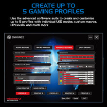 Load image into Gallery viewer, Enhance Theorem 2 MMO Gaming Mouse — 13‑Button, 4000 DPI, Black