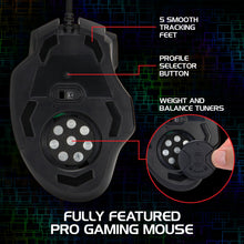Load image into Gallery viewer, Enhance Theorem 2 MMO Gaming Mouse — 13‑Button, 4000 DPI, Black