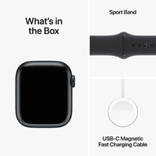 Load image into Gallery viewer, Apple Watch Series 9 (2023) – 45mm GPS Wi-Fi – Aluminum Case with Black Sport Band