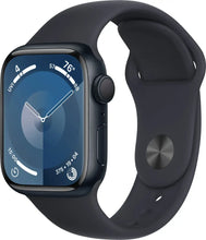 Load image into Gallery viewer, Apple Watch Series 9 (2023) – 41mm GPS Wi-Fi – Aluminum Case with Black Sport Band