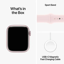 Load image into Gallery viewer, Apple Watch Series 9 (2023) – 45mm GPS Wi-Fi – Aluminum Case with Black Sport Band