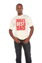 Load image into Gallery viewer, World's Best Dad Men's Bamboo Viscose/Organic Cotton Short Sleeve Graphic T-Shirt