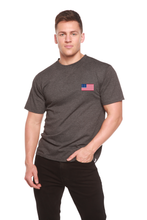 Load image into Gallery viewer, American Flag Men's Bamboo Viscose/Organic Cotton Short Sleeve Graphic T-Shirt