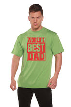 Load image into Gallery viewer, World's Best Dad Men's Bamboo Viscose/Organic Cotton Short Sleeve Graphic T-Shirt