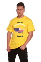 Load image into Gallery viewer, 4th of July Men's Bamboo Viscose/Organic Cotton Short Sleeve Graphic T-Shirt