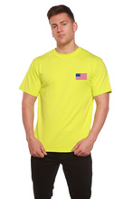 Load image into Gallery viewer, American Flag Men's Bamboo Viscose/Organic Cotton Short Sleeve Graphic T-Shirt