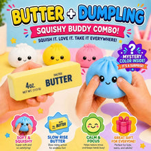 Load image into Gallery viewer, 2-Pack: Squishy Dumpling & Butter Combo Pack β Slow Rising Fidget Toys