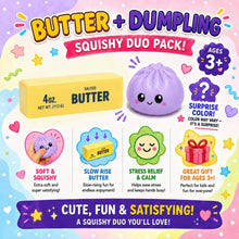 Load image into Gallery viewer, 2-Pack: Squishy Dumpling & Butter Combo Pack β Slow Rising Fidget Toys