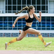 Load image into Gallery viewer, 6-Pairs: Pain Relief Support Everyday Wear Striped Ankle And Knee-High Compression Socks