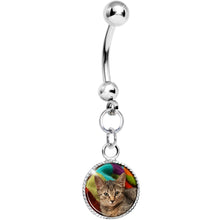 将图片加载到图库查看器,Custom Dangle Full Color Photo Belly Ring