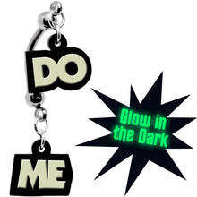 将图片加载到图库查看器,Do Me Glow in the Dark Dangle Double Mount Belly Ring