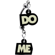 将图片加载到图库查看器,Do Me Glow in the Dark Dangle Double Mount Belly Ring