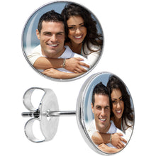 将图片加载到图库查看器,Custom Full Color Photo Stud Earrings