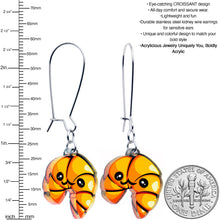 Load image into Gallery viewer, Acrylicious Quaso Croissant Dangle Earrings by Onyx O