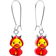 将图片加载到图库查看器,Hot Litle Devil Duck Dangle Earrings by Onyx O