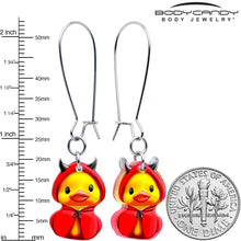 将图片加载到图库查看器,Hot Litle Devil Duck Dangle Earrings by Onyx O