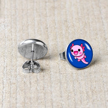 将图片加载到图库查看器,Adorable Axolotl Stud Earrings by Onyx O