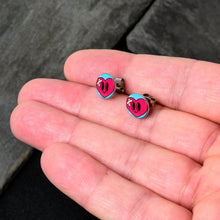 Load image into Gallery viewer, Heartbreak Bandaged Heart Stud Earrings by Onyx O