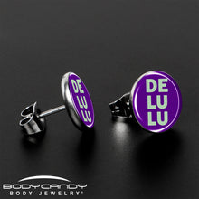 将图片加载到图库查看器,Word DELULU Stud Earrings by Onyx O