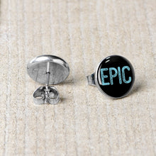 Load image into Gallery viewer, Epic Blue Stud Earrings