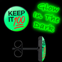 将图片加载到图库查看器,Keep it 100 Glow in the Dark Stud Earrings by Onyx O