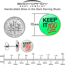 将图片加载到图库查看器,Keep it 100 Glow in the Dark Stud Earrings by Onyx O