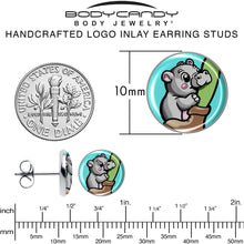将图片加载到图库查看器,Cute Biting Baby Hippo Stud Earrings