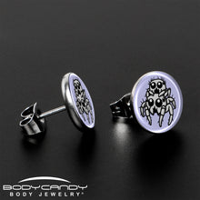 将图片加载到图库查看器,Leaping Leapfrog Spiders Stud Earrings by Onyx O