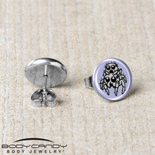 将图片加载到图库查看器,Leaping Leapfrog Spiders Stud Earrings by Onyx O