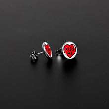 Load image into Gallery viewer, Kiss Me Candy Heart Stud Earrings by Onyx O