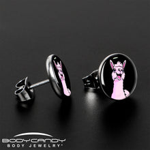 将图片加载到图库查看器,Pink Happy Llama Stud Earrings by Onyx O