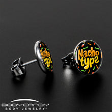 将图片加载到图库查看器,Nacho Type Stud Earrings by Onyx O