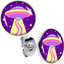 Load image into Gallery viewer, Style Space Invasion UFO Stud Earrings by Onyx O