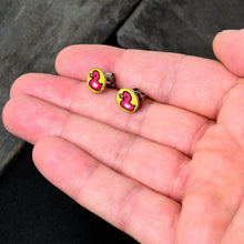Load image into Gallery viewer, Pink Ducky Stud Earrings by Onyx O