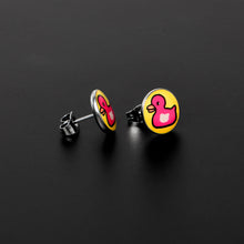 Load image into Gallery viewer, Pink Ducky Stud Earrings by Onyx O