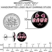 将图片加载到图库查看器,RAWR Kitty Cat Stud Earrings by Onyx O