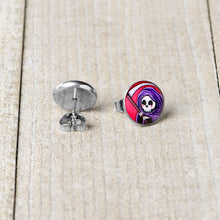 将图片加载到图库查看器,Grim Reaper Stud Earrings by Onyx O
