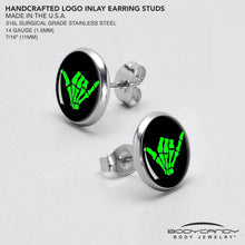将图片加载到图库查看器,Shaka Hand Stud Earrings by Onyx O