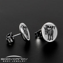 将图片加载到图库查看器,Donkey Smart Ass Stud Earrings by Onyx O