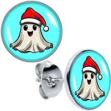 Load image into Gallery viewer, Holiday Christmas Spirit Ghost Stud Earrings by Onyx O
