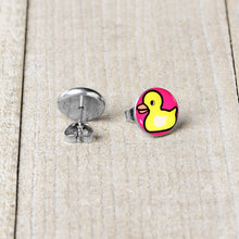 Load image into Gallery viewer, Yellow Ducky Stud Earrings by Onyx O