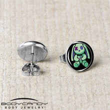 Load image into Gallery viewer, Zombie Bunny Stud Earrings by Onyx O