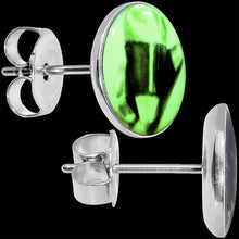 将图片加载到图库查看器,Classic Candy Corn Glow in the Dark Stud Earrings