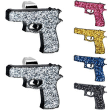 Load image into Gallery viewer, Blue Glitter Gun Stud Earrings Set