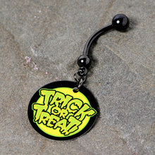 Load image into Gallery viewer, Ghoulish Halloween Trick or Treat Belly Ring
