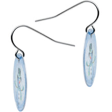 Load image into Gallery viewer, Winter Holiday Christmas Snow Globe Snowman Earrings
