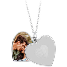 Load image into Gallery viewer, Custom Photo Sliding Locket Heart Pendant Necklace