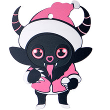 Load image into Gallery viewer, Wood Holiday Krampus Cutie Christmas Ornament