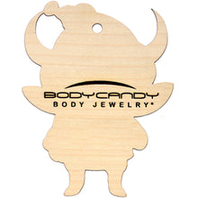 Load image into Gallery viewer, Wood Holiday Krampus Cutie Christmas Ornament